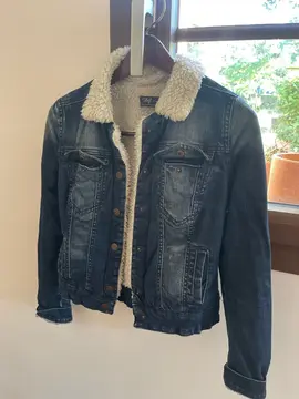 veste en jean doublée chaude