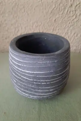 Pot pierre gris