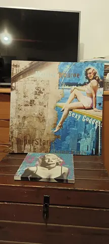 lot de 2 tableaux Marylin Monroe