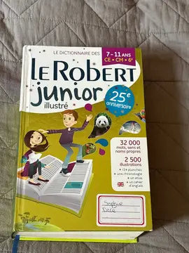 dictionnaire Robert junior