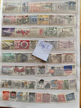 1 page timbres Ceskoslovensko..1 lot