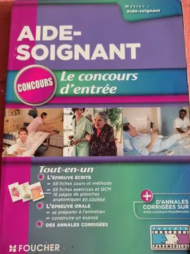 Livre préparation au concours d'aide-soignant