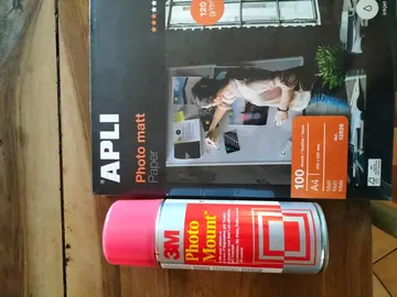 Papier photo+colle