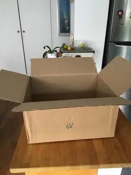 carton d'emballage et quelques protections