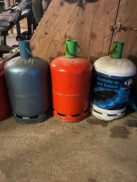 bouteille de gaz vide