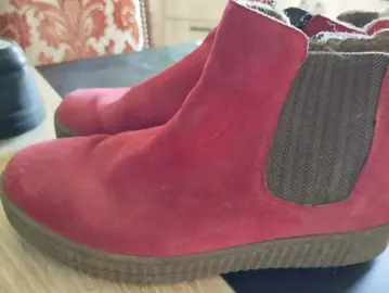 bottines rouge