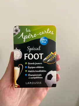 Jeu de cartes apéro - foot