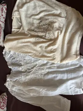 Blouse blanche et haut