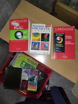 3 dictionnaire de poche français, italien, allemand