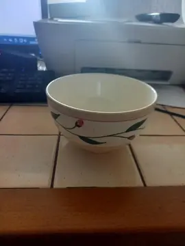 bol dessin fleures en porcelaine