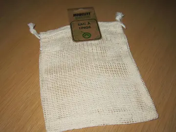 Sac à linge et disques à démaquiller en coton