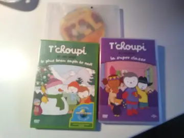 2 DVD T'choupi et un petit ours brun