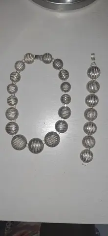 Parure collier et bracelet fantaisie