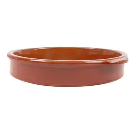 GRAND SALADIER MARRON EN TERRE CUITE