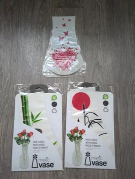 3 vases pliables