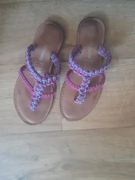 tongs en cuir pointure 36