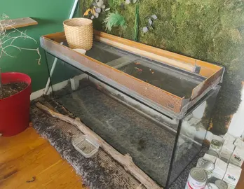 Donne Aquarium 600 litres avec fêlure à réparer