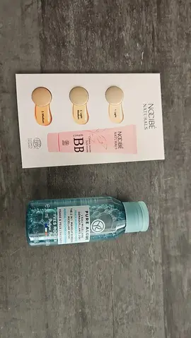 echantillon eau micellaire et BB creme