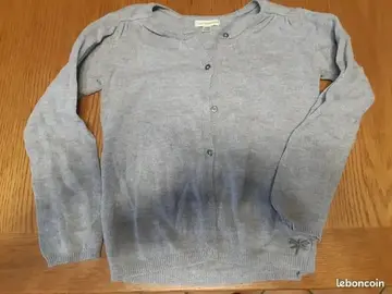 gilet gris Verbaudet 6 ans