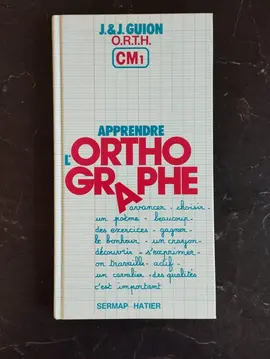 livre orthographe cm1