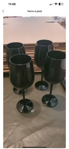 8 verres à pied