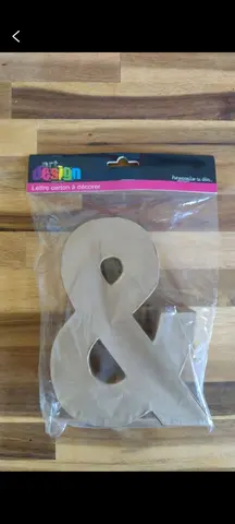 Lettre carton à décorer