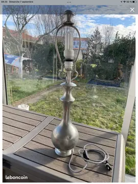 lampe étain