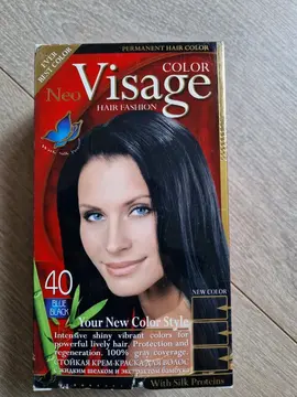 Coloration cheveux Noir bleu