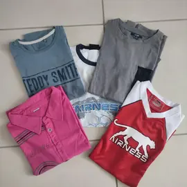 Lot de 5 t-shirts garçon 14 ans