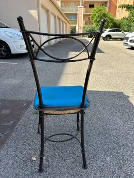 chaises en fer forgé