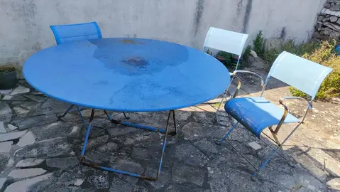 Salon de jardin en métal
