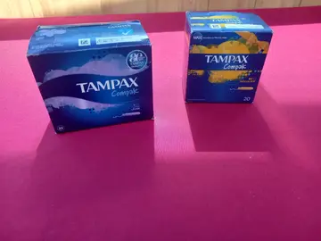 2 packs de Tampax