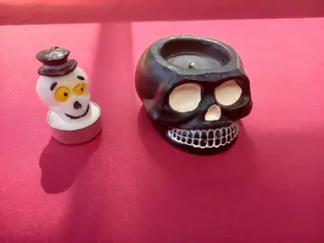 2 bougies d'Halloween