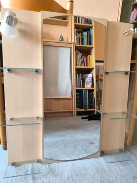COIFFEUSE MIROIR A ACCROCHER