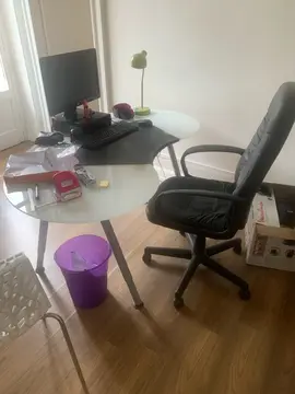 bureau en verre