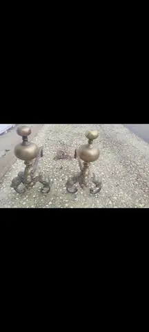 chenet de cheminée avec 1 pelle 1 pince
