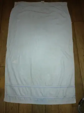 grande serviette de toilette bleu ciel