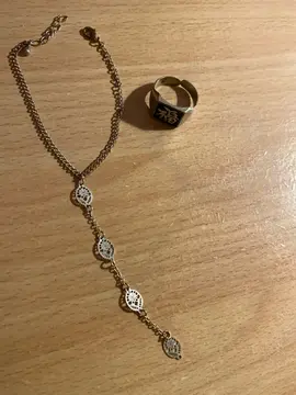 bracelet pied et bague