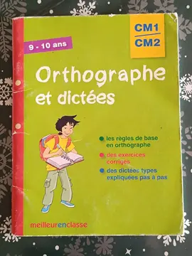 Livret exercices d'orthographe