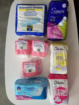 lot 8 paquets protections hygiéniques