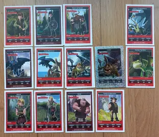 13 cartes Dreamworks/Carrefour ("Dragons")