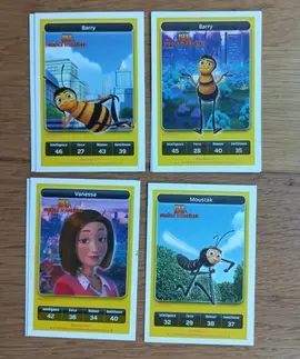 4 cartes Dreamworks/Carrefour ("Drôles d'Abeilles")