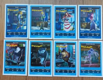 8 cartes Dreamworks/Carrefour ("Gang de Requins")