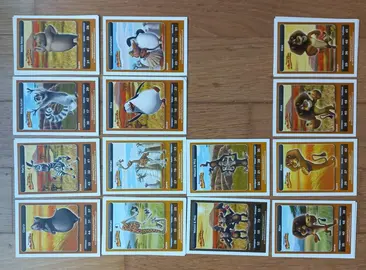 14 cartes Dreamworks/Carrefour ("Madagascar")