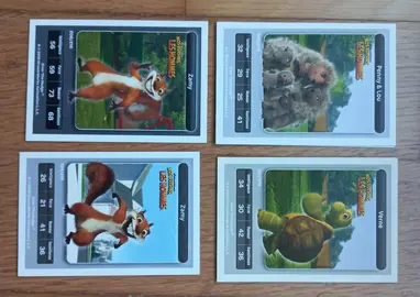 4 cartes Dreamworks/Carrefour ("Nos voisins les hommes")