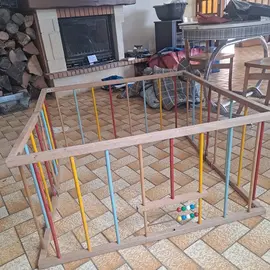 parc enfant vintage 1m x 1m x 0,5m