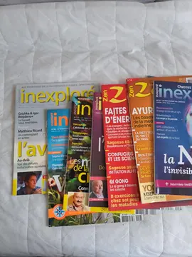 lot de revues " Inexploré" et " Zen"