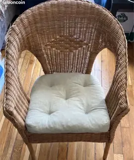 fauteuil en rotin IKEA