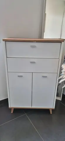 Meuble blanc bois