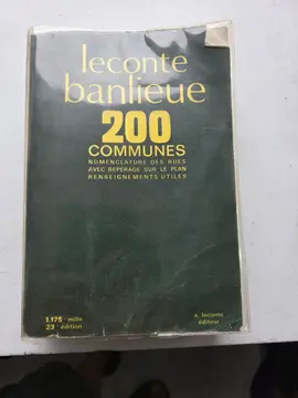 ancien guide de banlieue